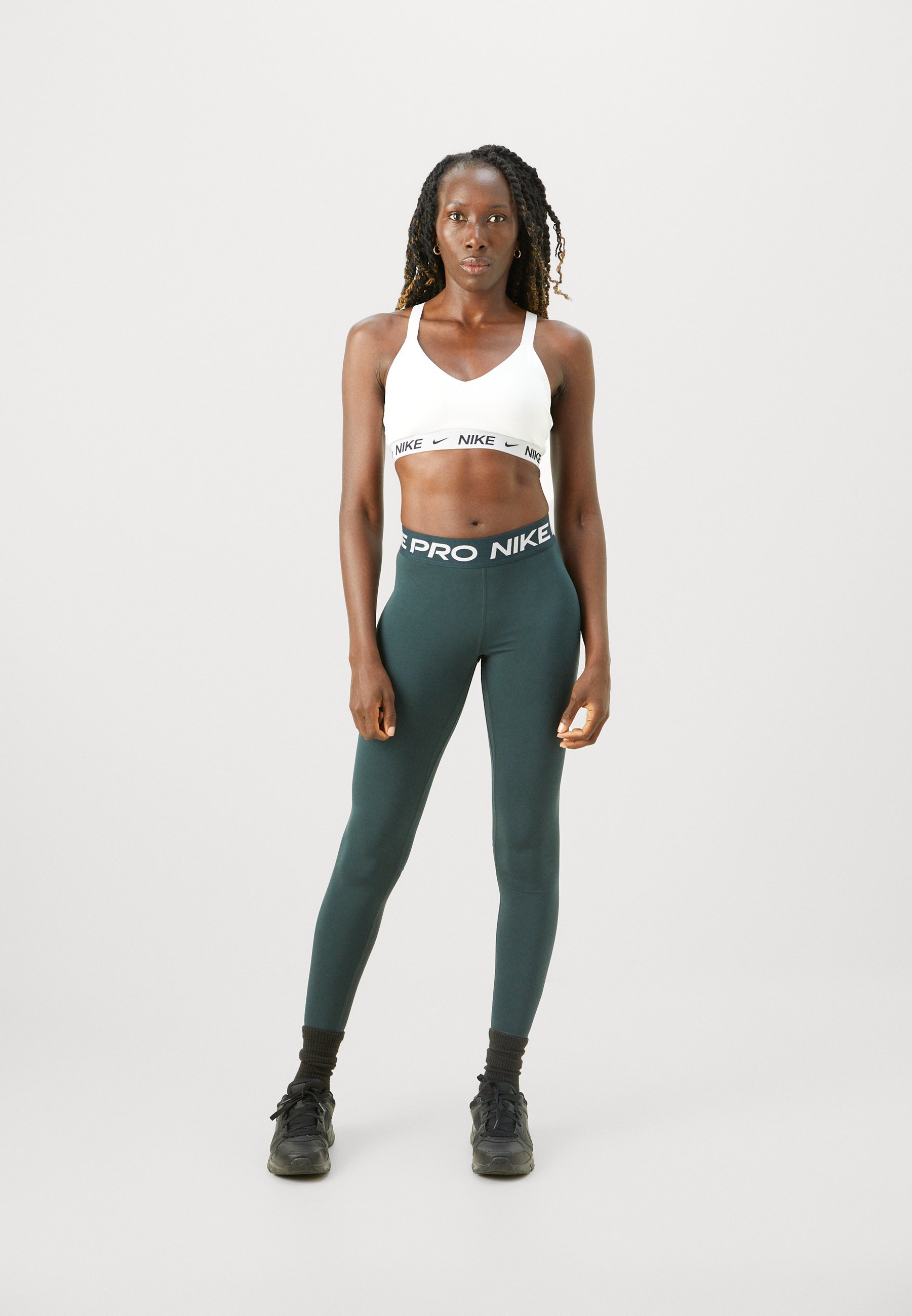 Nike Performance 365 - Leggings - tang/hvit