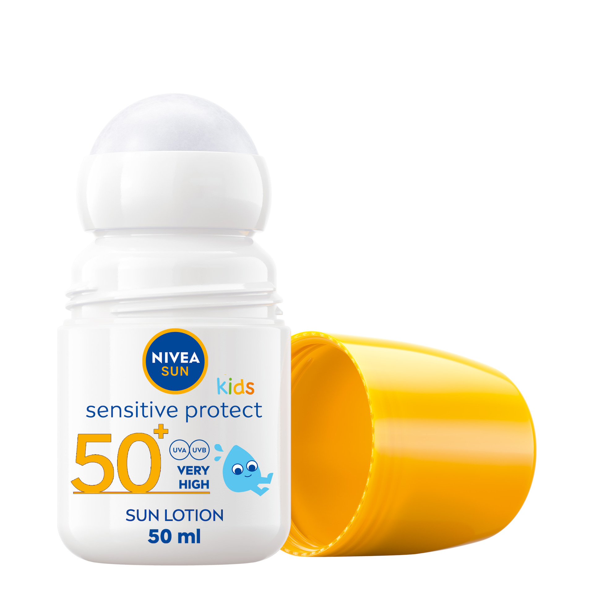 Gel de duș roll-on Protect & Sensitive Kids SPF50+ 50 ml - NIVEA