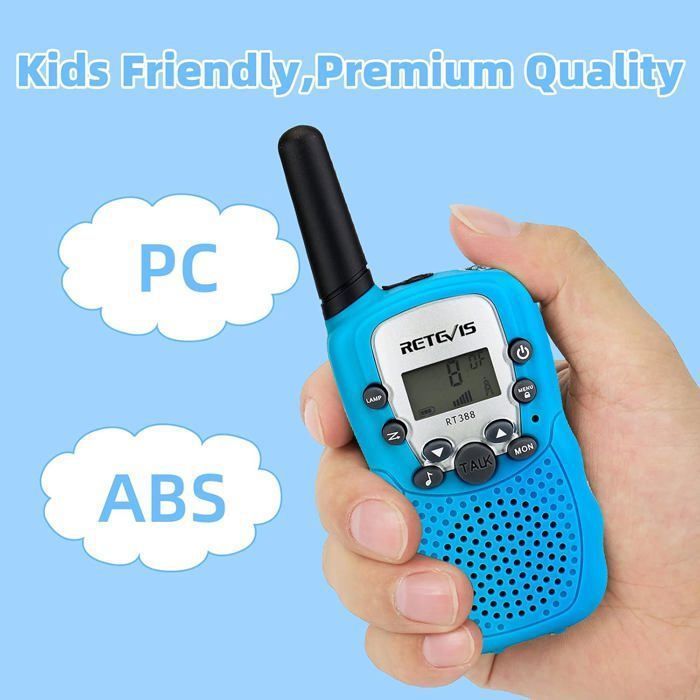 Walkie Talkie infantil de largo alcance Retevis RT388, linterna VOX de 8 canales, juguetes para niños de 3 a 12 años, regalos de cumpleaños, actividades