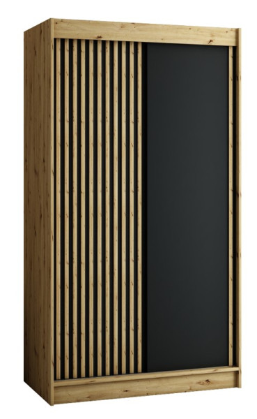 Szafa przesuwna Garderoba Lamelo 120 artisan   czarny
