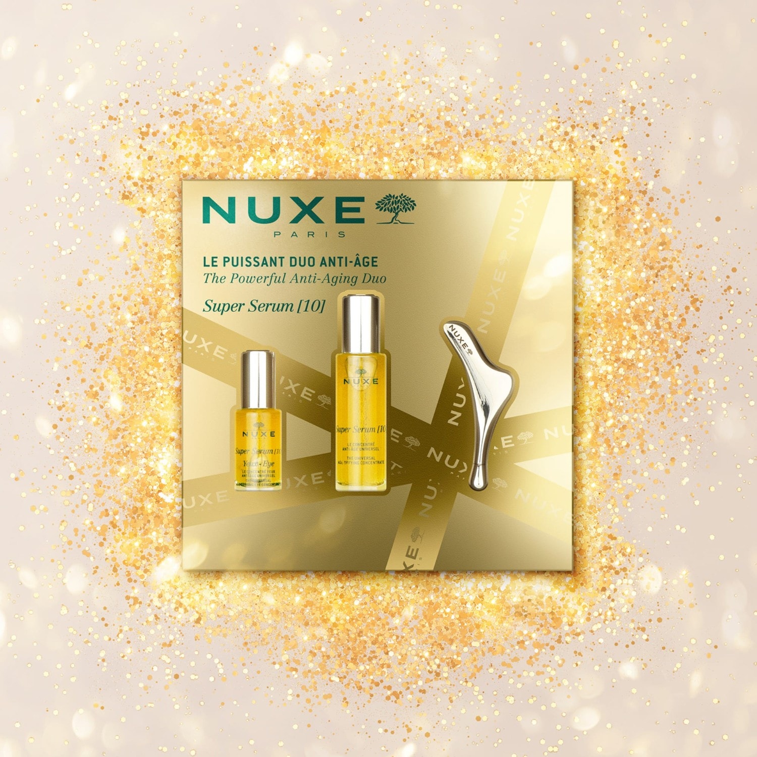 NUXE Julegavesett Super Serum [10] – Den kraftige anti-aldringsduoen – 1 stk.