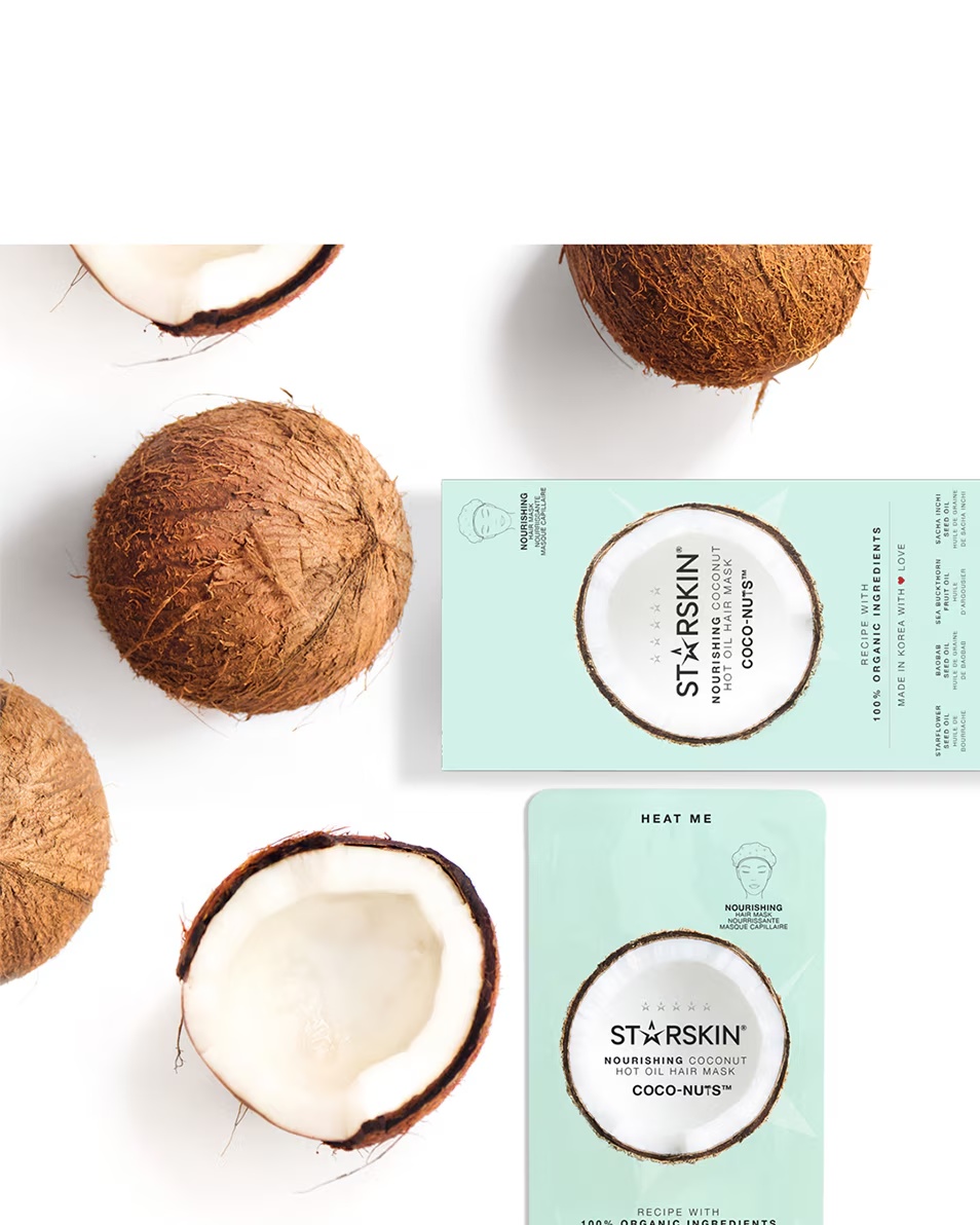 Θρεπτική μάσκα μαλλιών με ζεστό λάδι STARSKIN ESSENTIALS COCO NUTS™