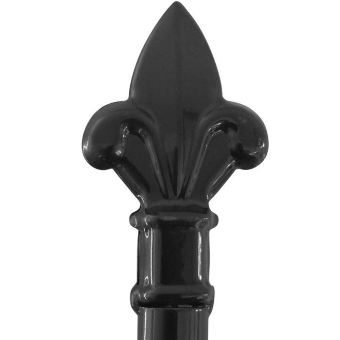 Portail double - vidaXL - 400 x 175 cm - Acier noir - Battant - Manuel