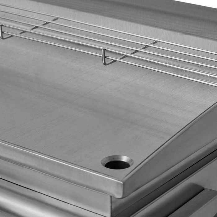 Plancha électrique Silvia IIG Inox - BRASERO - Plaque inox 67 x 34 cm - 2800 W - Jusqu'à 10 convives