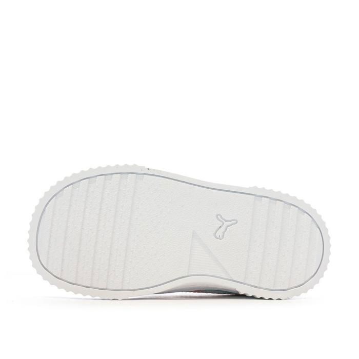 Baskets Blanche/Rose Fille Puma Inf Carina