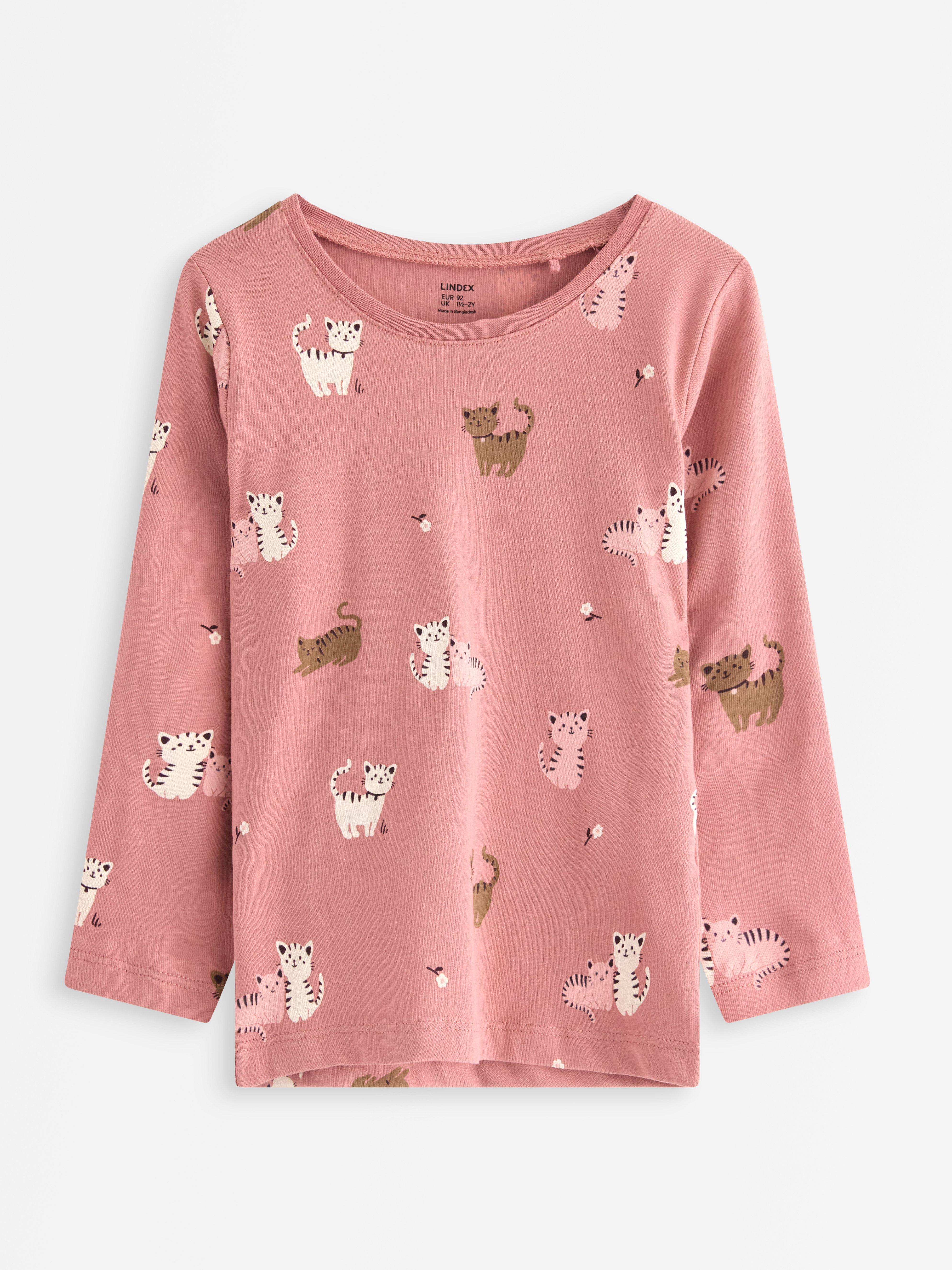 Top de manga larga color rosa empolvado