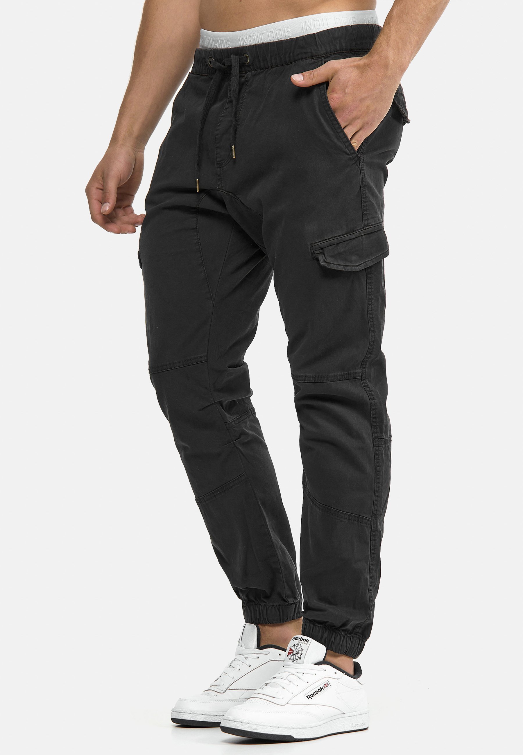 INDICODE JEANS LEVI - Cargobroek - zwart