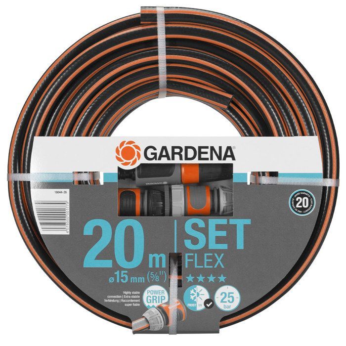 Tubo da giardino GARDENA ComfortFLEX - 20 m - Ø15 mm - Anti-attorcigliamento e anti-piegamento - Garanzia di 20 anni