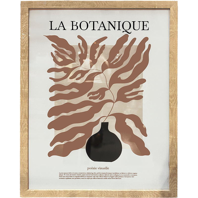 Hjem Fotoramme 30x40 cm natur Botanisk