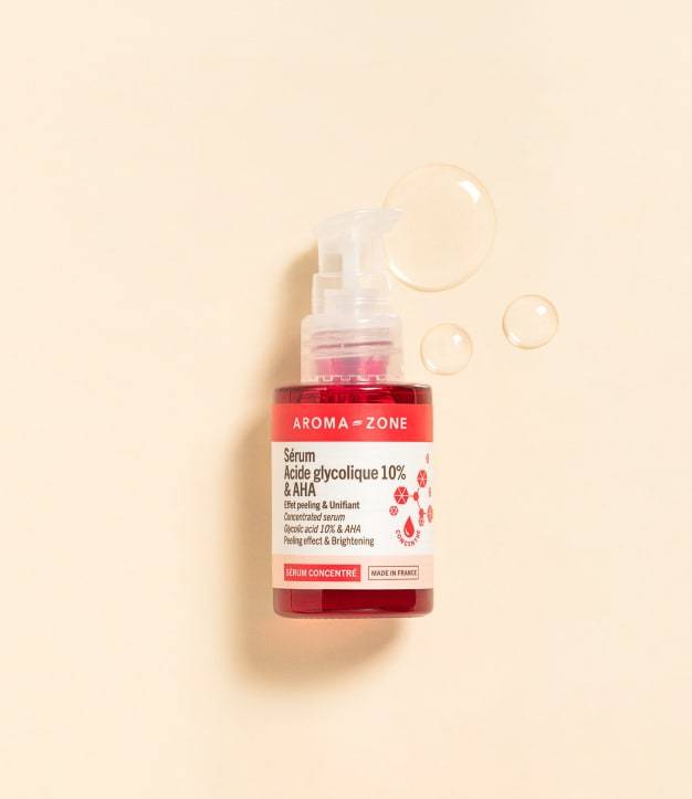 Skoncentrowane serum z 10% kwasem glikolowym i AHA, 30 ml • Butelka szklana