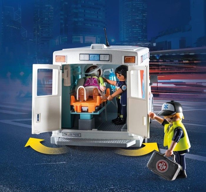 Playmobil CITY Action ambulance with injured person