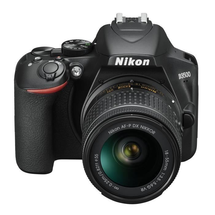 NIKON D3500 DSLR-kamera + AF-P DX 18-55 VR-objektiv - 24,2 MP DX, FullHD-video