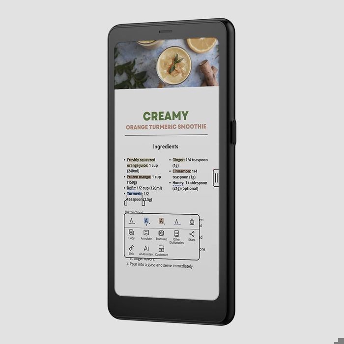 E-reader - BOOX - Palma 2 Pro - Black - Touchscreen - 7 inches