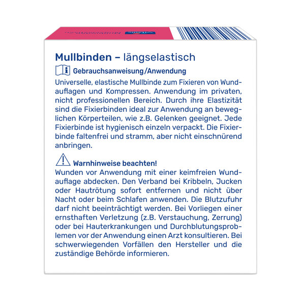 Mullbinden - elastic lung, set de 3