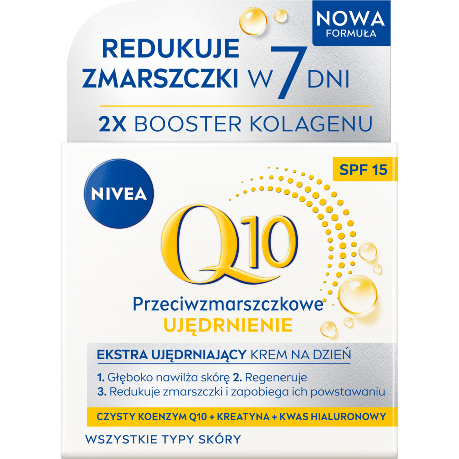 Nivea Anti-rynke og opstrammende ansigtscreme SPF15 50ml Q10 Power