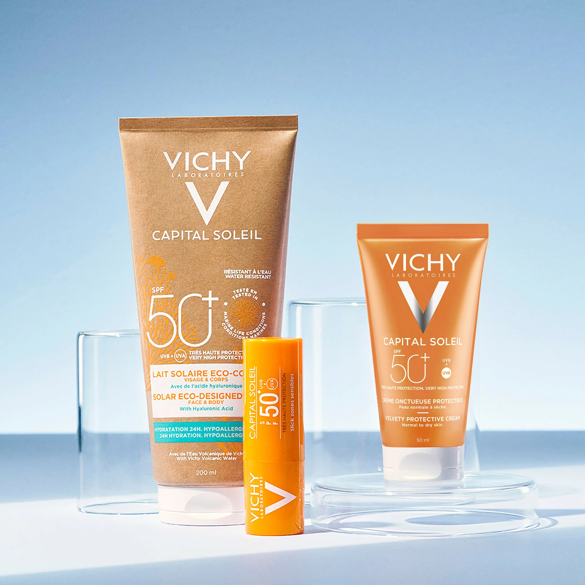 Cremă catifelată Capital Soleil SPF50+ 50 ml - Vichy