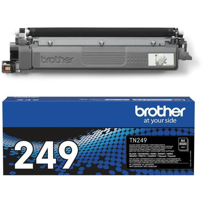 Cartuccia toner nero ad alta capacità Brother TN249BK - 4500 pagine