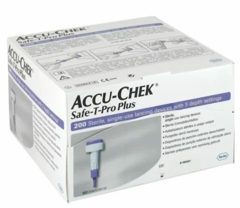 ACCU-CHECK Accu-Chek Safe T-Pro Plus 200 peças
