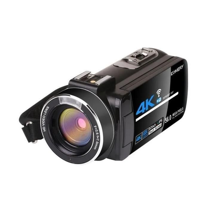 Videocamera digitale 4K con Wi-Fi, schermo HD da 3
