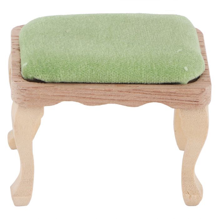 Dollhouse stool with cushion, miniature furniture simulation, chair, furniture model, 1/12 scale
