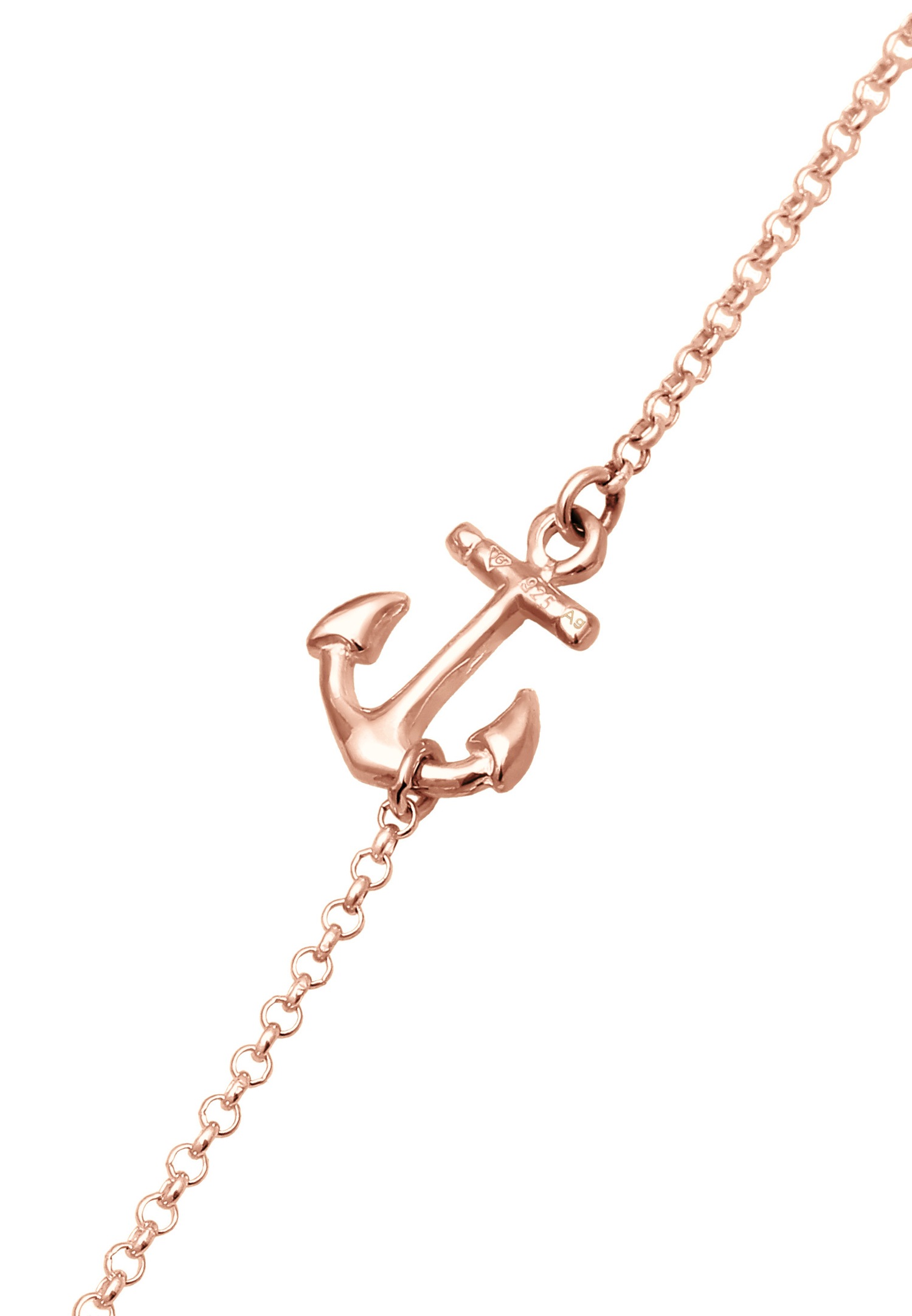 Elli Femmes Pendentif Ancre Maritime Mer en Argent Sterling 925