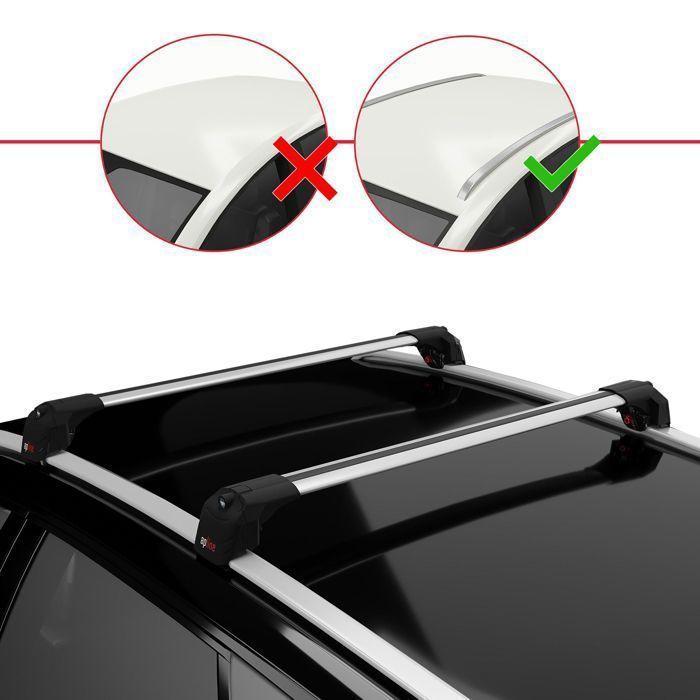 Barras de techo ACE-2 para Audi A4 (B9) Avant 2016-2025 / Gris