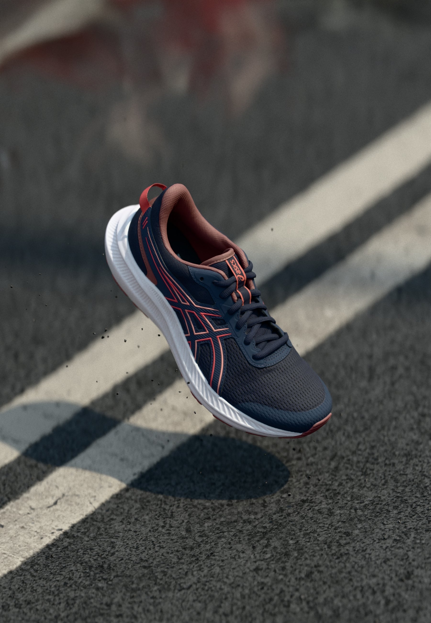 ASICS JOLT 5 - Hardloopschoenen voor op de weg - middernacht/donkerroze klei