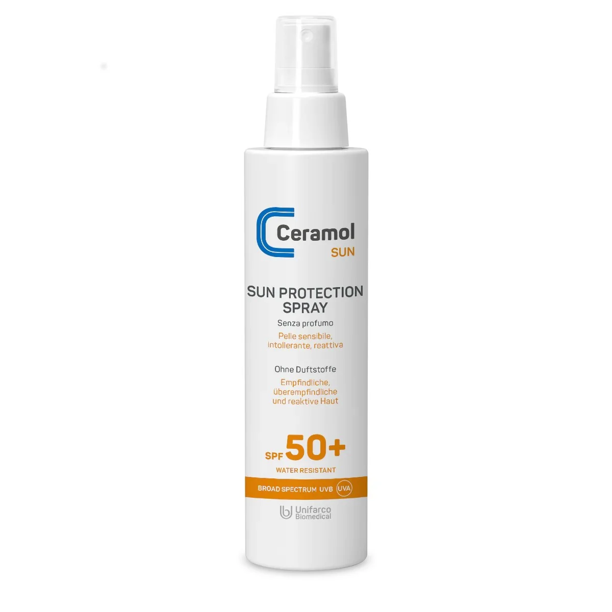 Ceramol SUN SUN PROTECTION SPRAY SPF50+ - Crema solare corpo alta prot., Solare viso alta prot.