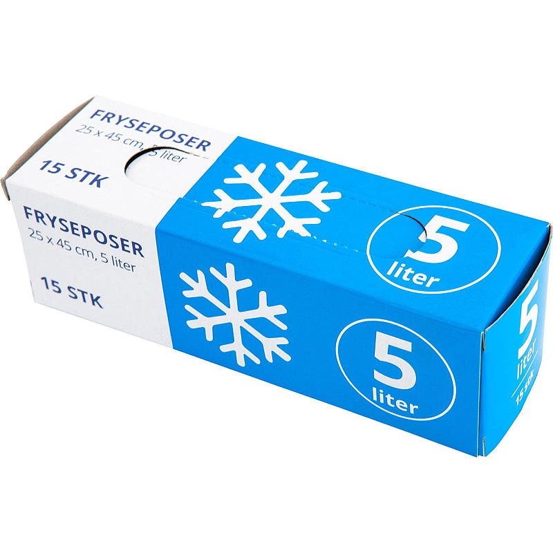 Snabbfryspåsar 5 l 15 st.