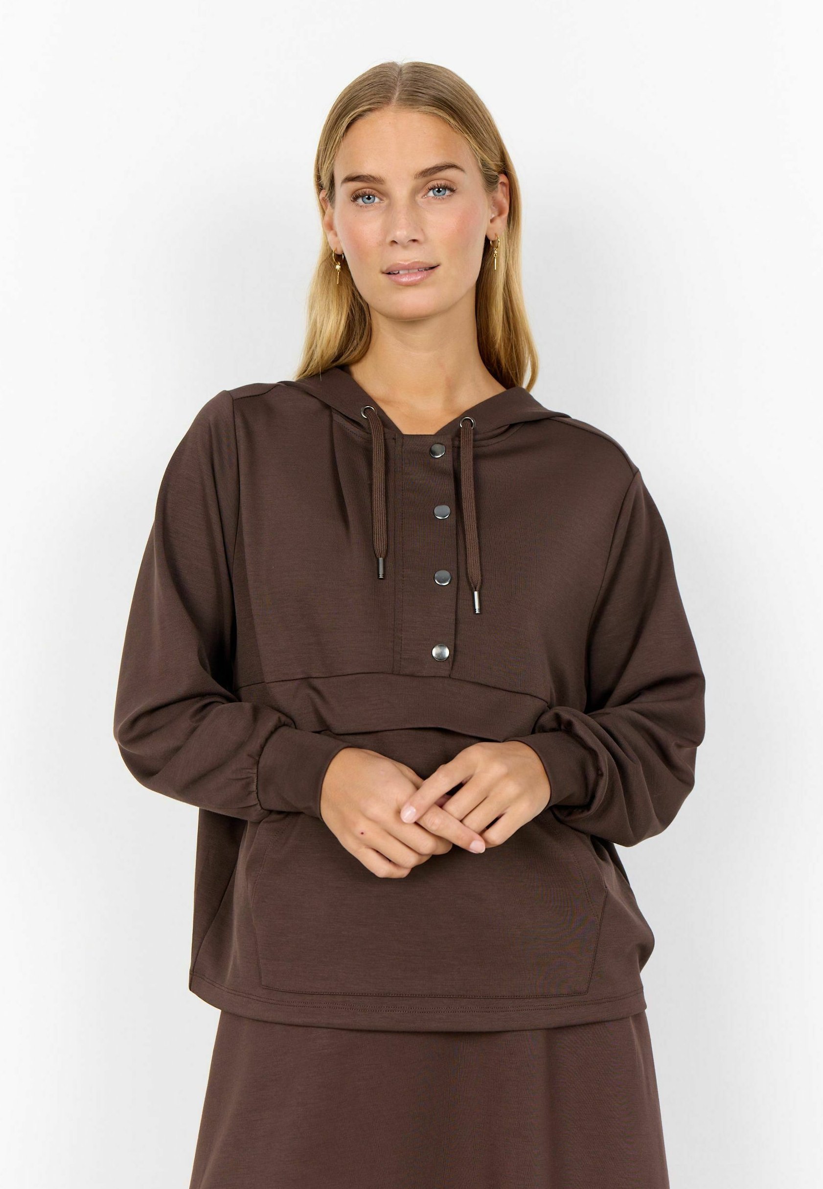 Soyaconcept BANU - Sweat à capuche - couleur chocolat chaud