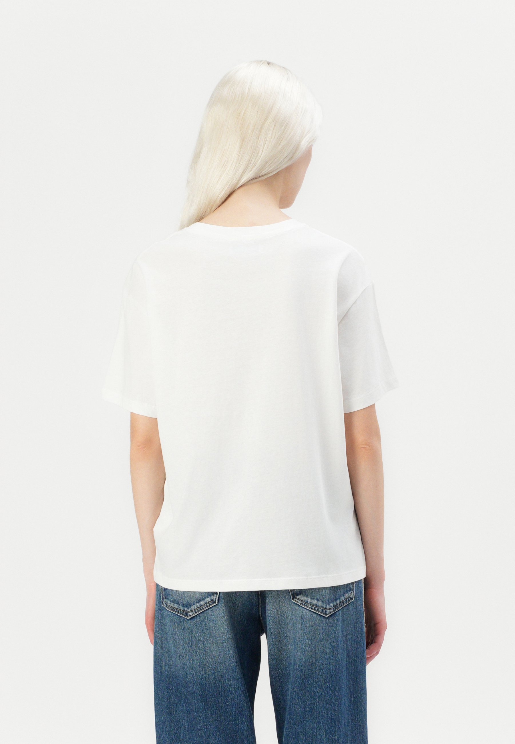 Replay Basic T-shirt - gebroken wit