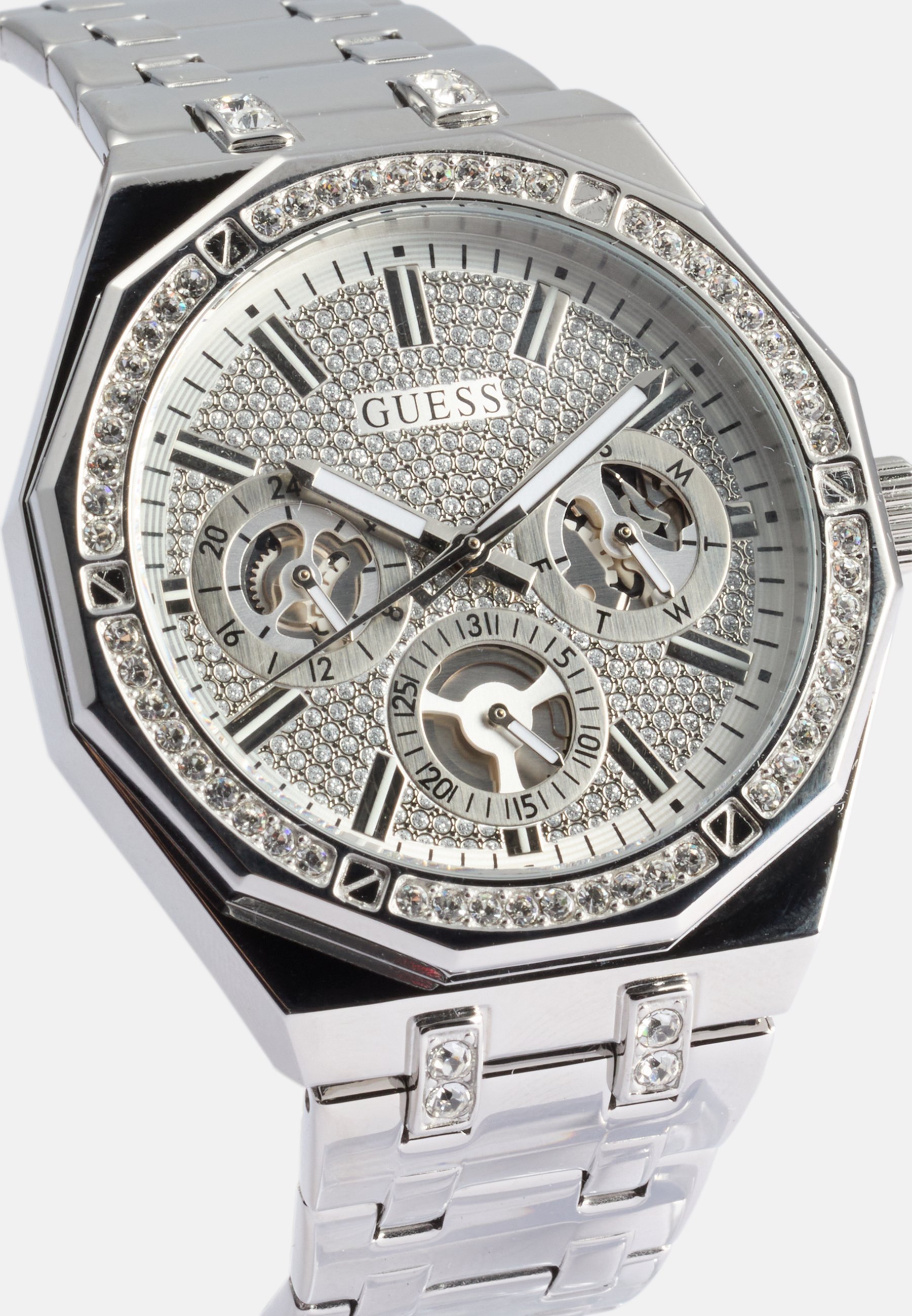 Montre chronographe Guess KRYPTONITE UNISEX - couleur argent