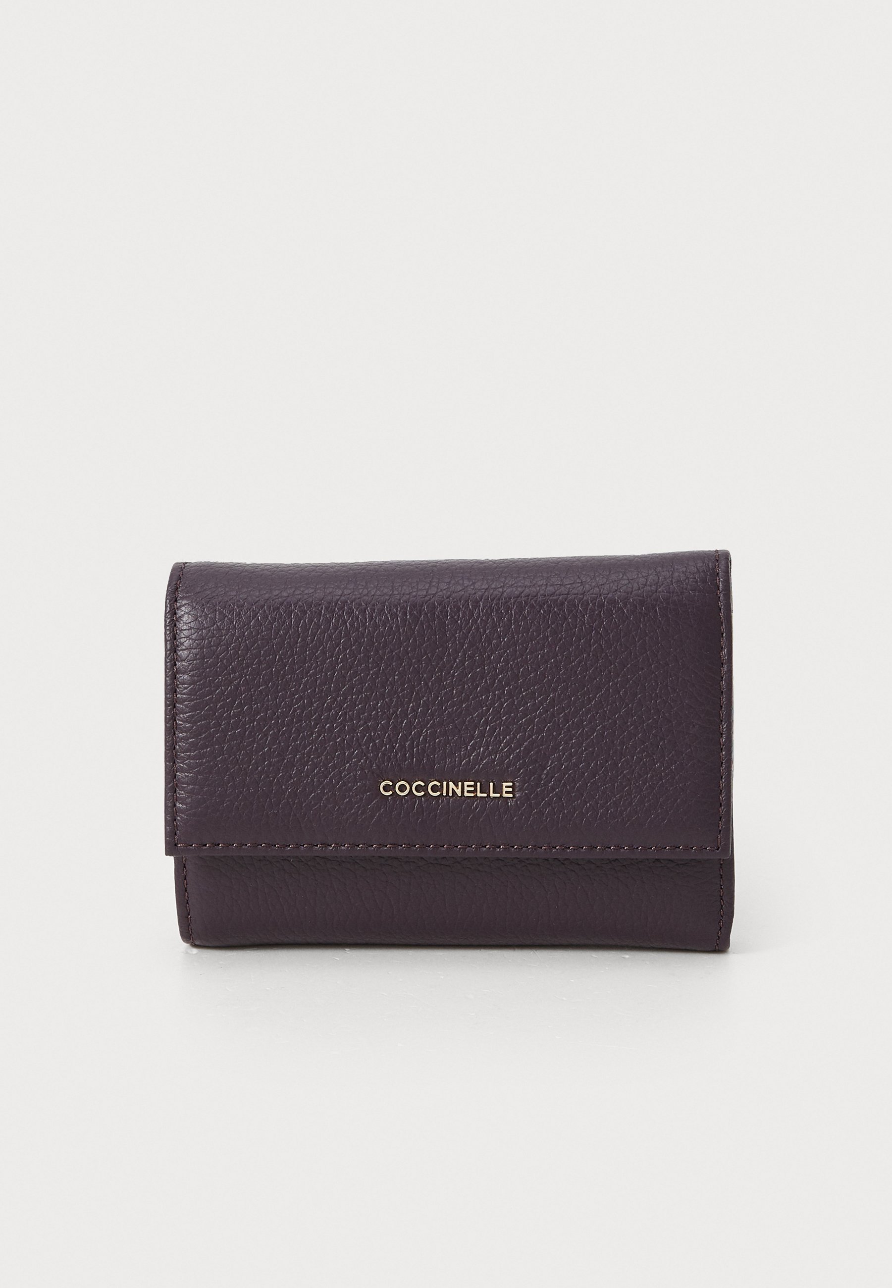 Coccinelle METALLIC SOFT - Portemonnee - pruim