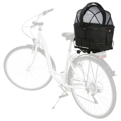 Borsa da bicicletta nera Trixie Friends on Tour