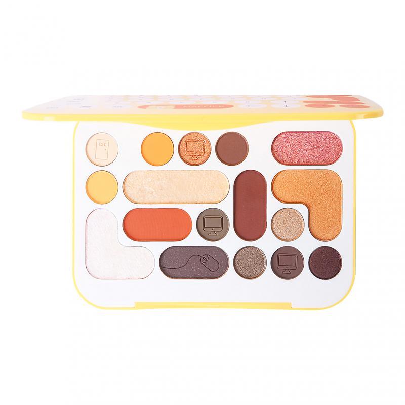 Oogschaduwpalet met 17 kleuren, pigmentrijk oogmake-uppalet, langdurige oogschaduw, make-up.