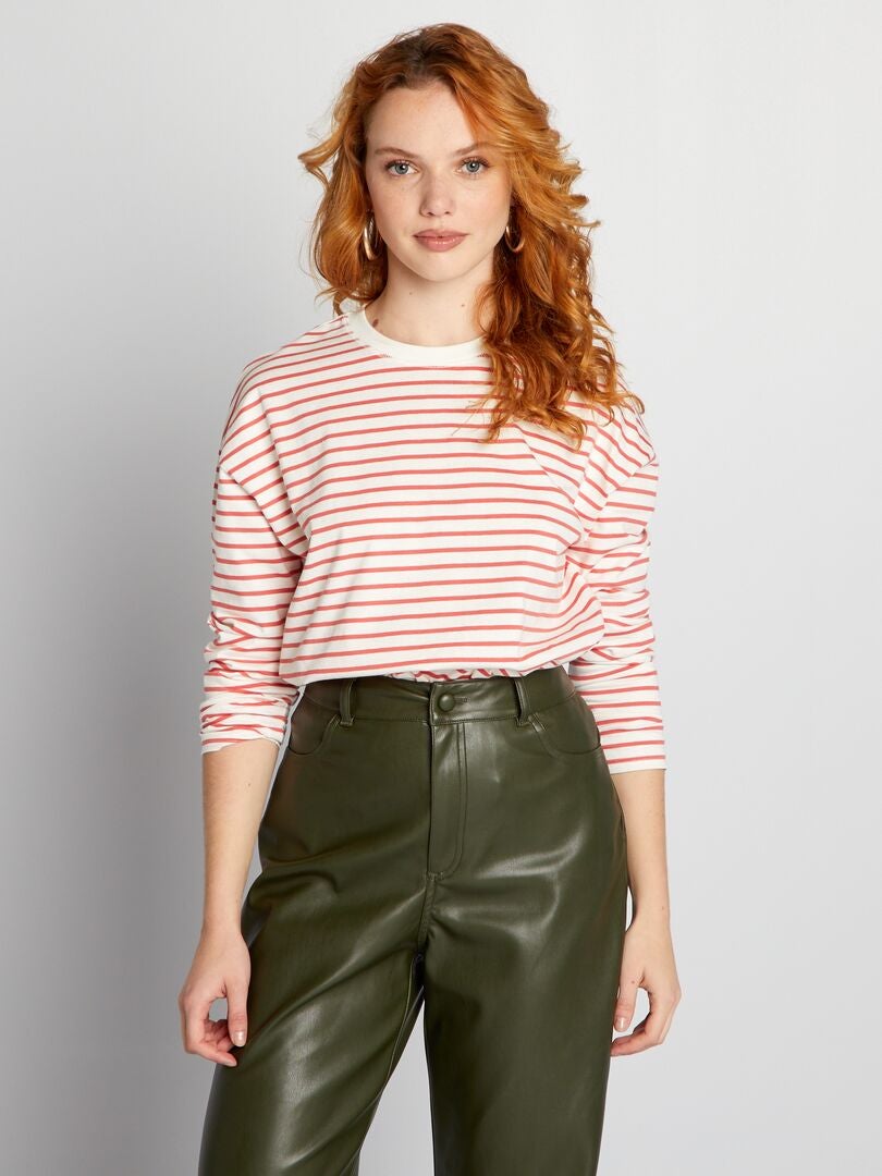 Jersey zeemansshirt - Wit