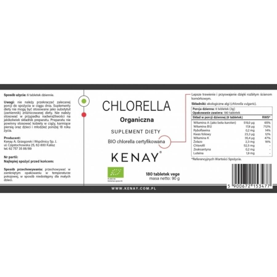 Kenay Organic Chlorella