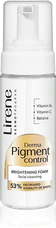 Lirene Derma Pigment Control Brightening Foam posvetlitvena čistilna pena za kožo z madeži