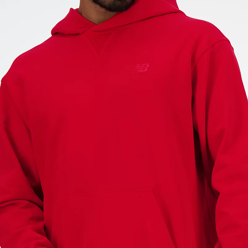 Męska bluza z kapturem z materialu frotté do lekkoatletyki – TEAM RED