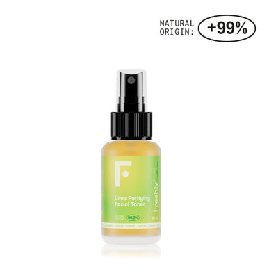 Freshly Cosmetics Lime -kasvojenpuhdistusvesi, rauhoittava, talirauhasten eritystä säätelevä, matkakoko, 50ml