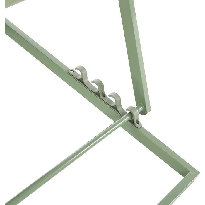 PAROS ligstoel - Stalen frame - B 63 x D 104 x H 97 cm - Khaki groen
