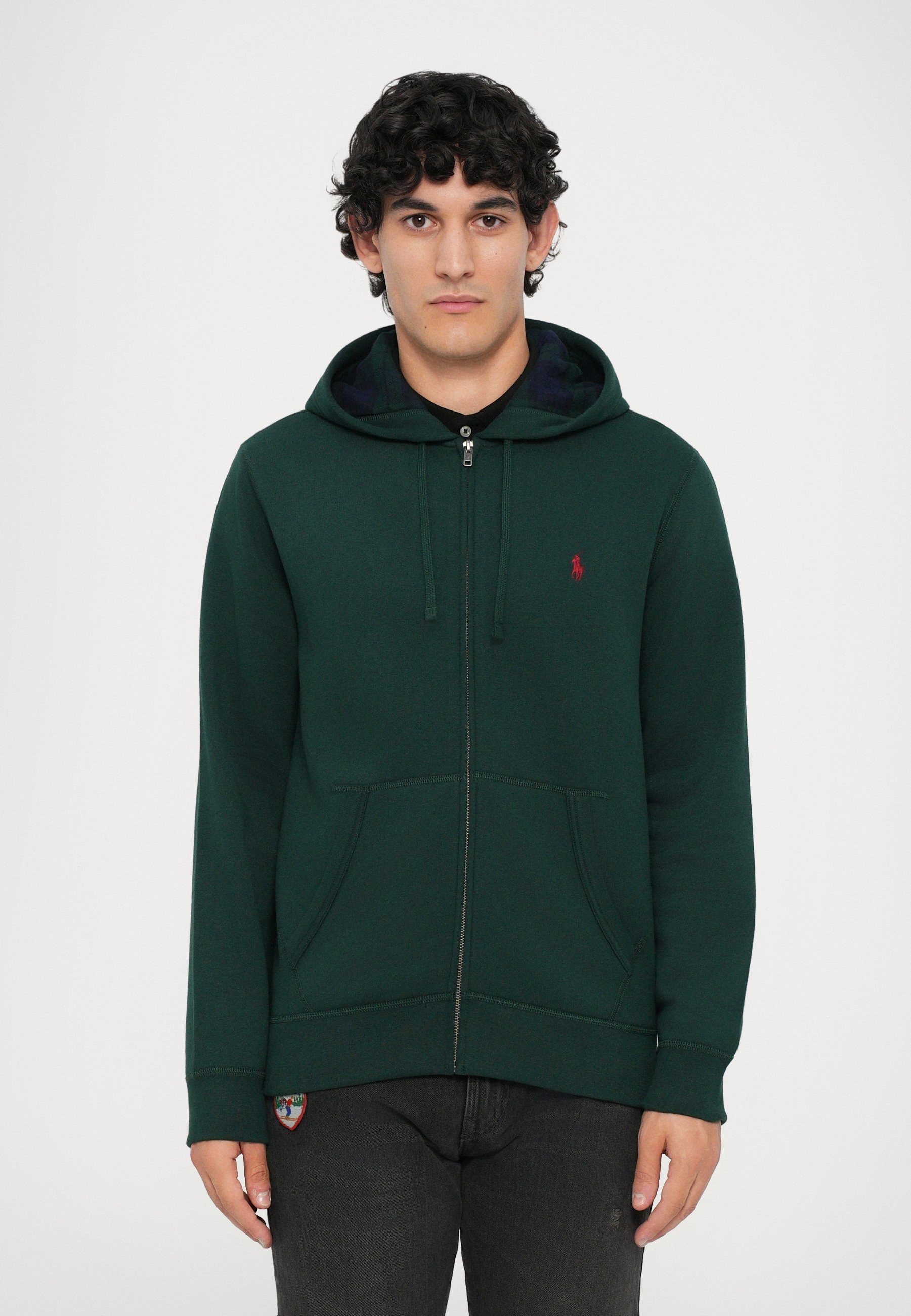 Felpa a maniche lunghe Polo Ralph Lauren con zip - agata muschio