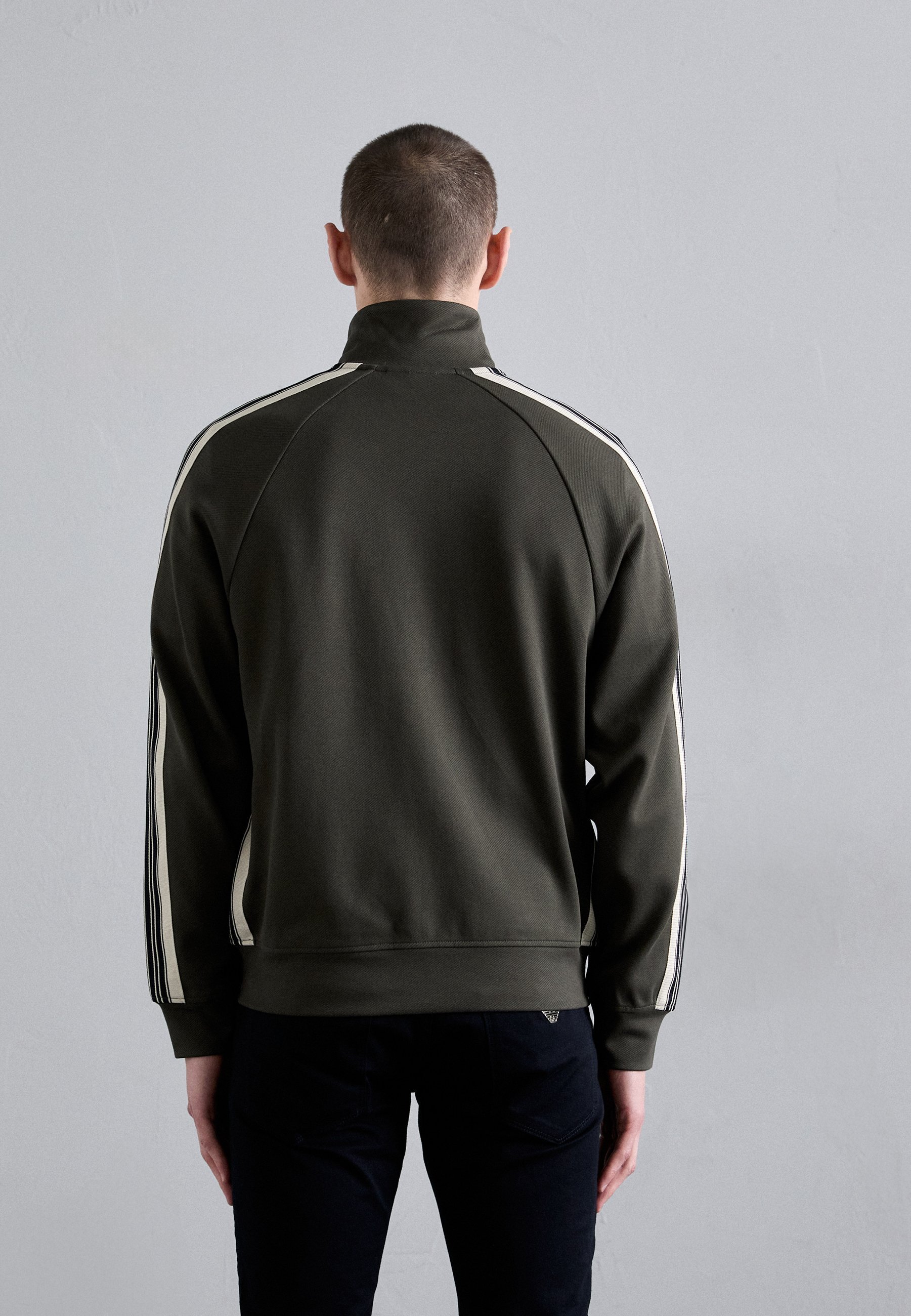 Emporio Armani sweatshirt met rits - zwarte inkt