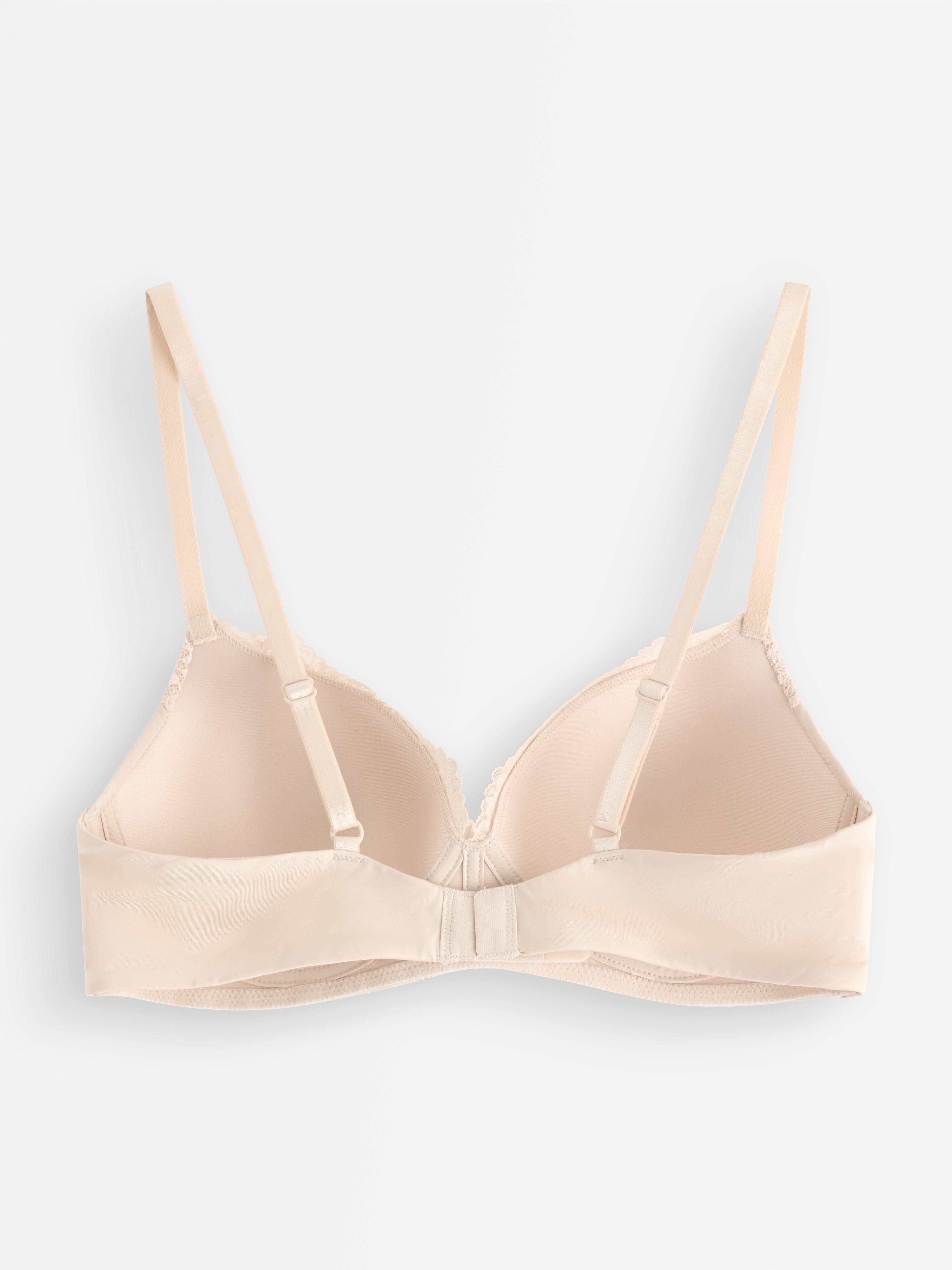 Flora bygellös bh med spetsdetaljer Light Beige