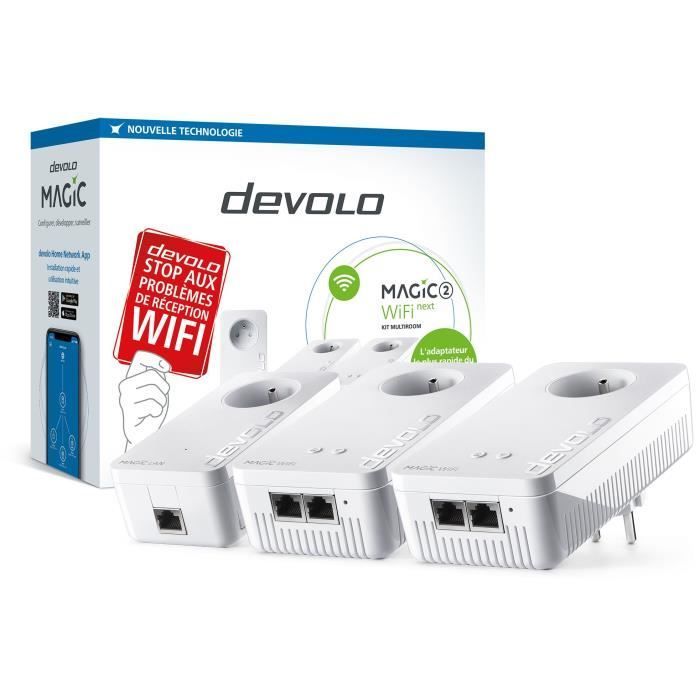 DEVOLO Magic 2 WiFi next - Multiroom Kit  -3 adaptateurs CPL - 2400 Mbit/s