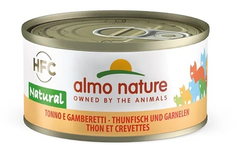 ALMO NATURE Aliment pour chat Almo Nature au thon et aux crevettes 70 g