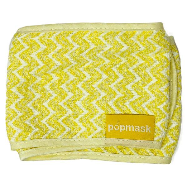 Popmask Mikrofaser-Spa-Stirnband – Gelb
