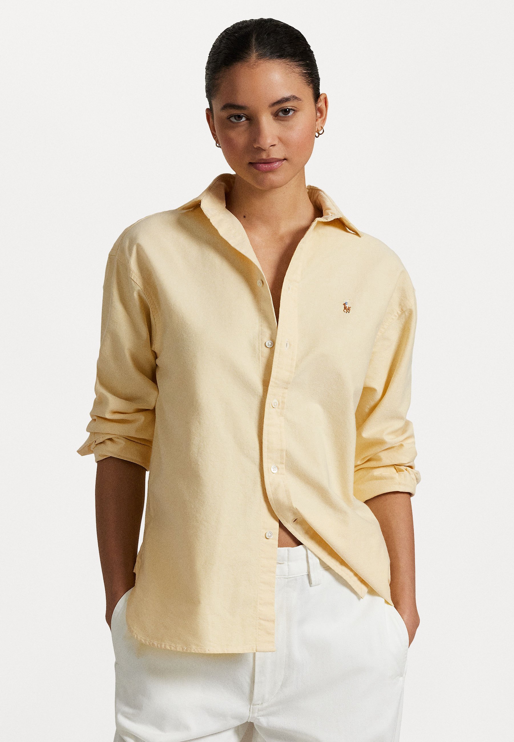 Polo Ralph Lauren RELAXED FIT COTTON OXFORD SHIRT - Blouse met knoopsluiting - wicket yellow
