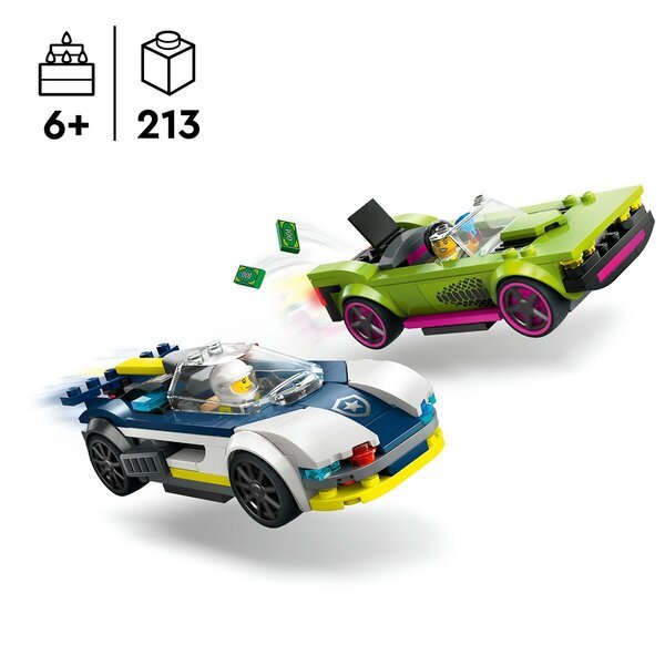 LEGO City 60415 Полицијски аутомобил и брза потера аутомобилима