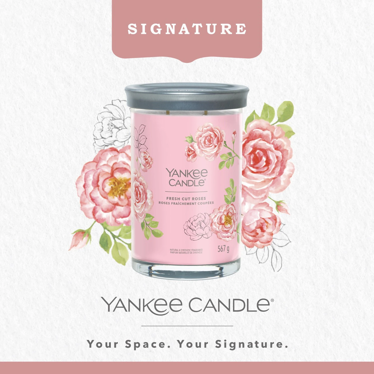 YANKEE CANDLE FRESH CUT ROSES